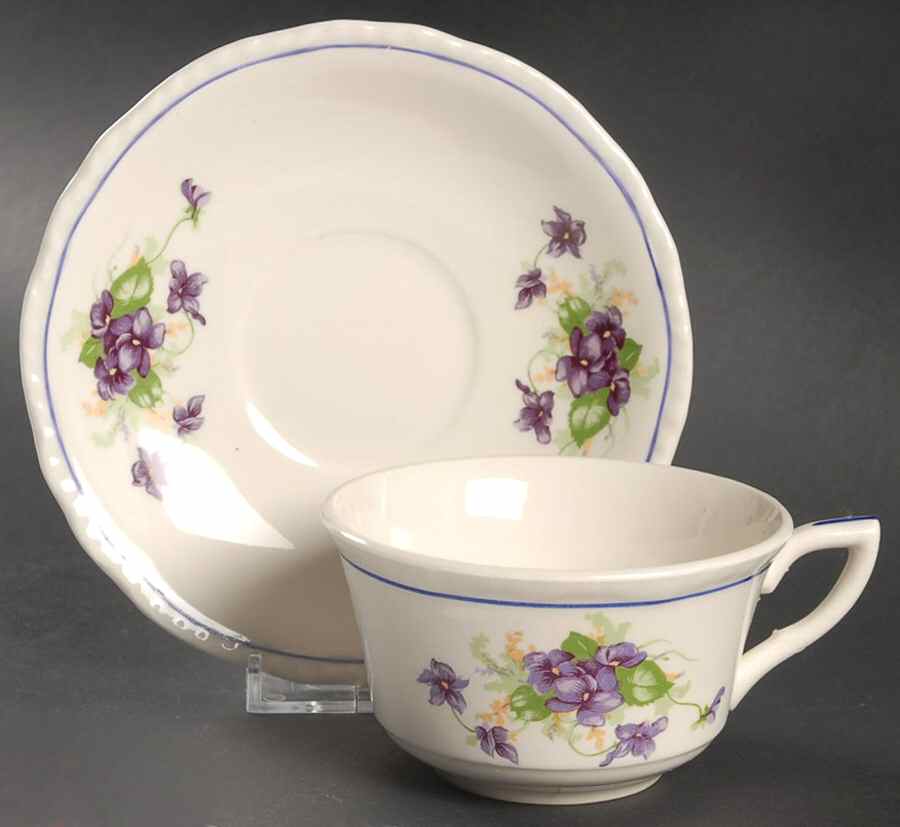 STB15 Flat Cup & Saucer Set by Steubenville-1