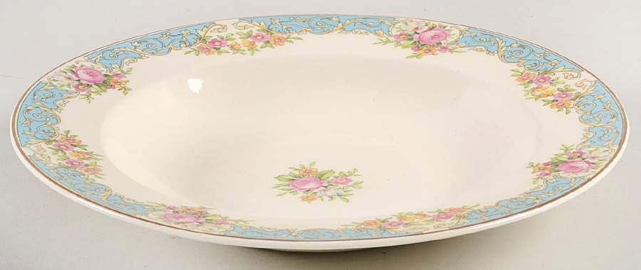 Blurose Rim Soup Bowl by Steubenville-1