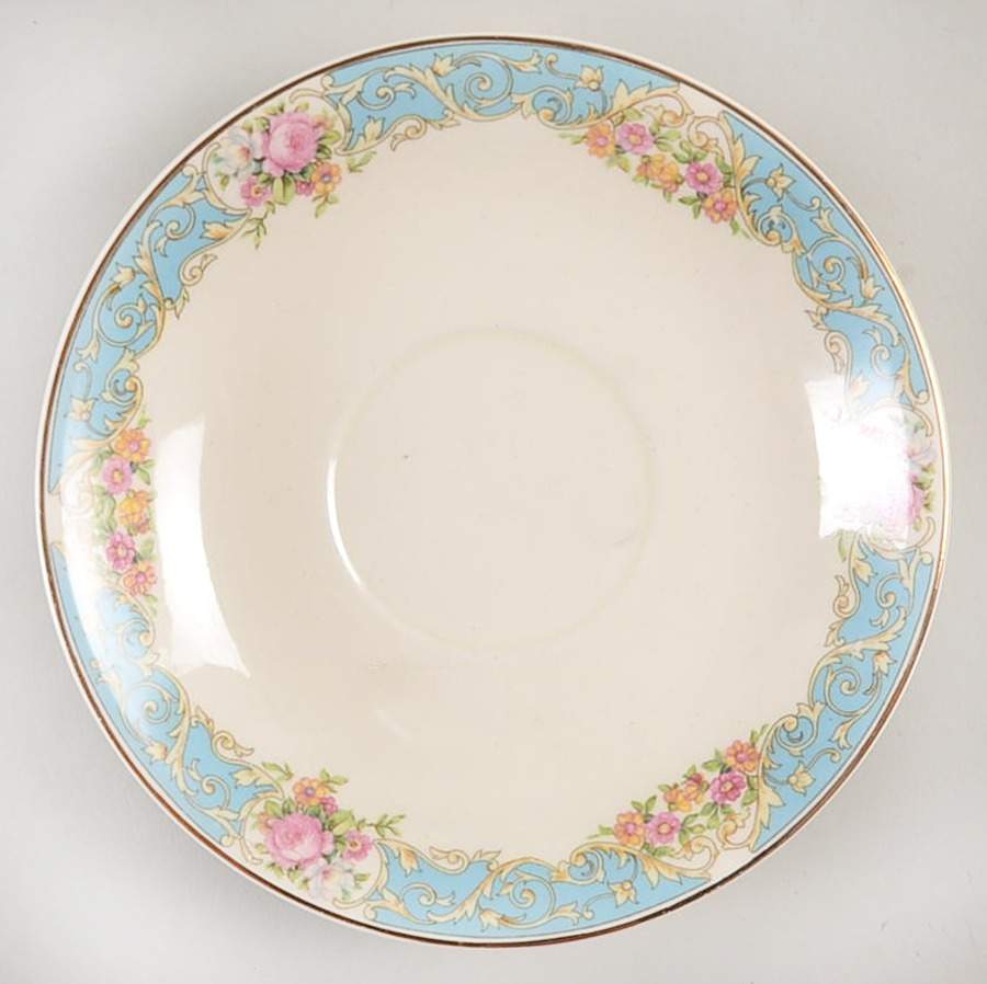Blurose Saucer by Steubenville-1