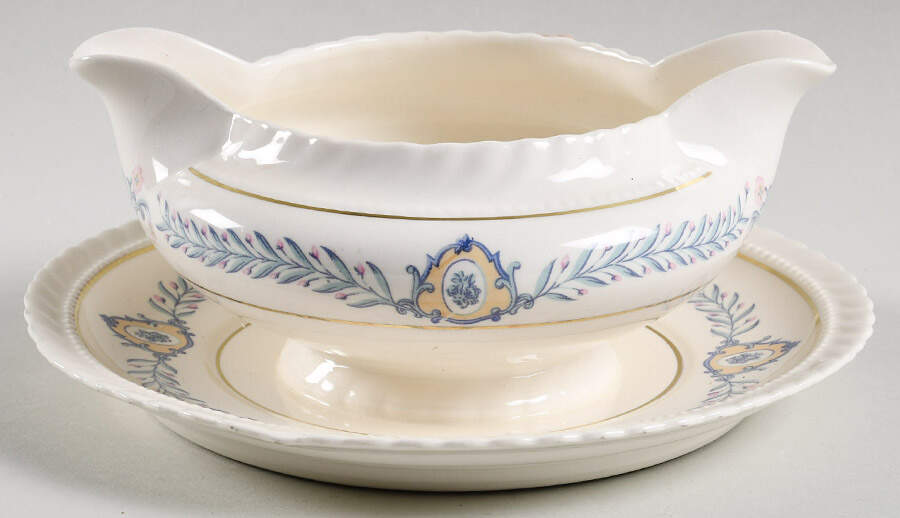STB2 Gravy Boat with Attached Underplate by Steubenville-1