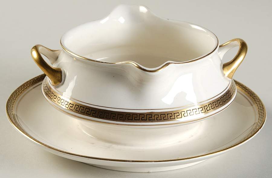 STB28 Gravy Boat with Attached Underplate by Steubenville-1