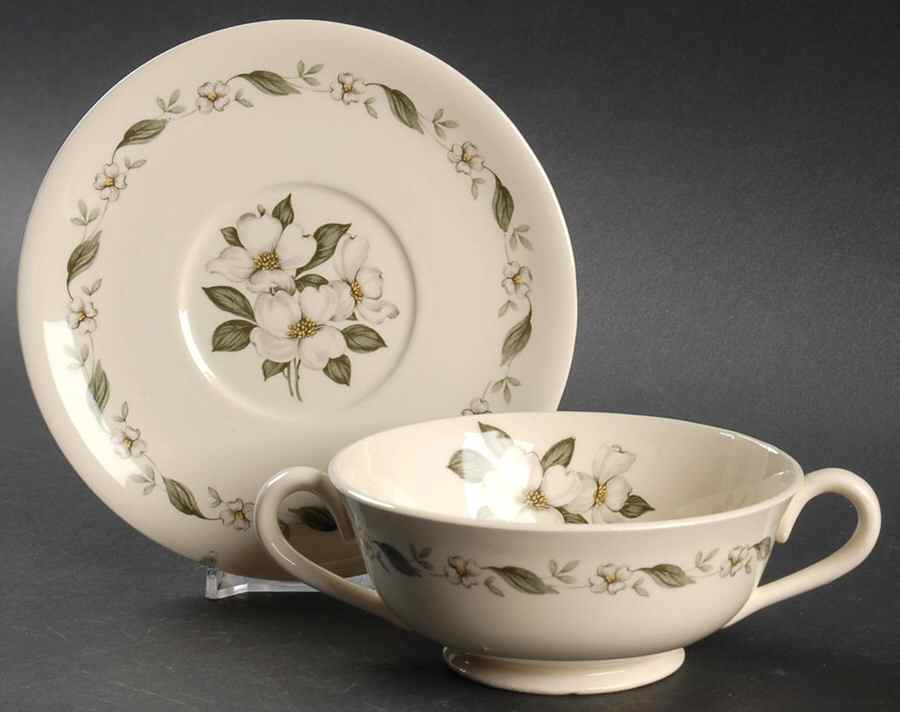 STB40 Footed Cream Soup Bowl & Saucer Set by Steubenville-1