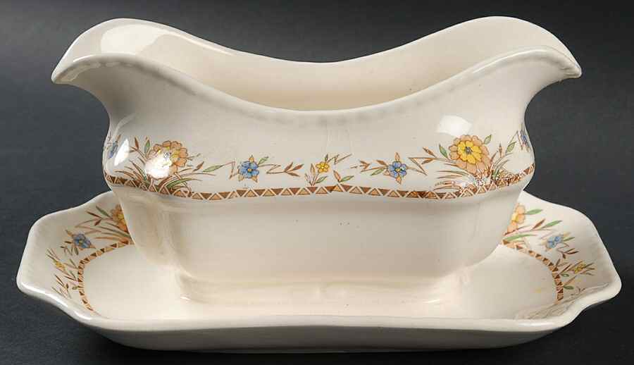 STB46 Gravy Boat with Attached Underplate by Steubenville-1