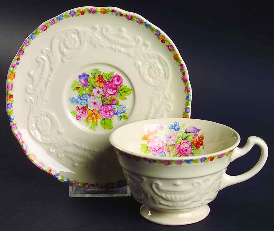 703 Footed Cup & Saucer Set by Steubenville-1