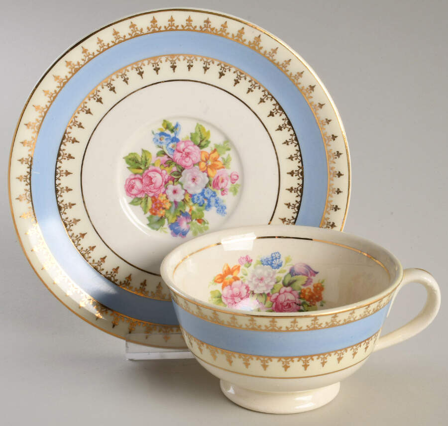 STB53 Footed Cup & Saucer Set by Steubenville-1