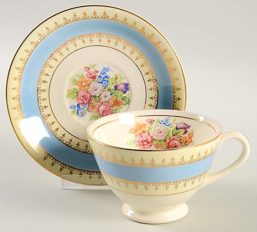 STB53 Footed Cup & Saucer Set by Steubenville-1