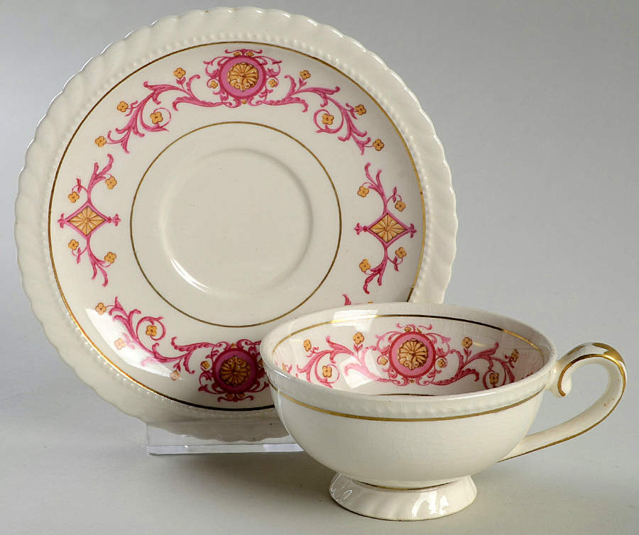 STB85 Footed Cup & Saucer Set by Steubenville-1