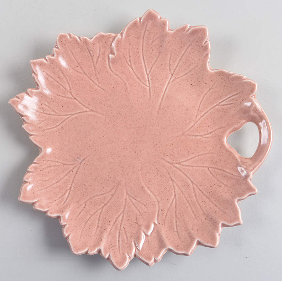 Woodfield Coral (Salmon Pink) 8" Leaf Tray by Steubenville-1