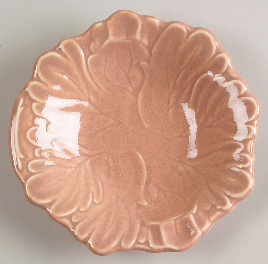 Woodfield Coral (Salmon Pink) 4" Ashtray by Steubenville-1