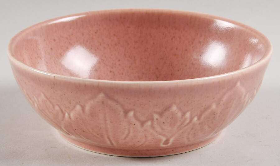Woodfield Coral (Salmon Pink) Individual Bowl No Lid by Steubenville-1
