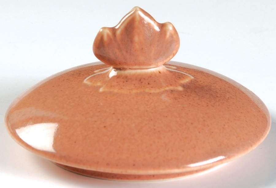 Woodfield Coral (Salmon Pink) Lid for Flat Sugar Bowl by Steubenville-1