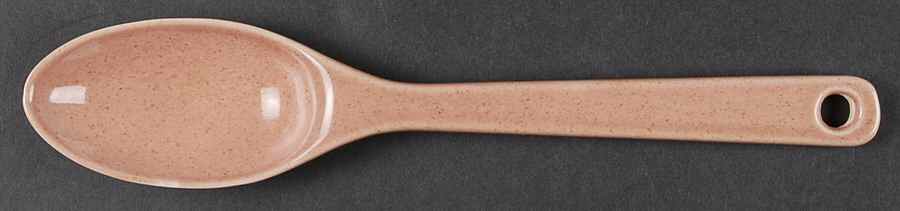 Woodfield Coral (Salmon Pink) Salad Serving Spoon, Solid Piece by Steubenville-1
