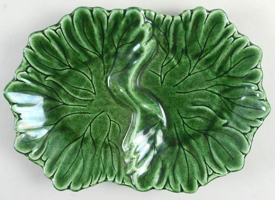 Woodfield Dark Green (Tropic) 2-Part Relish by Steubenville-1