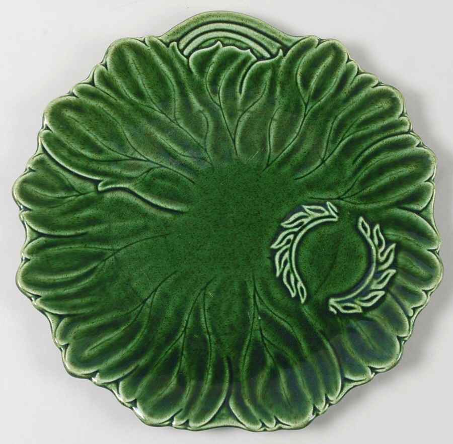 Woodfield Dark Green (Tropic) Plate for Video Snack Set by Steubenville-1