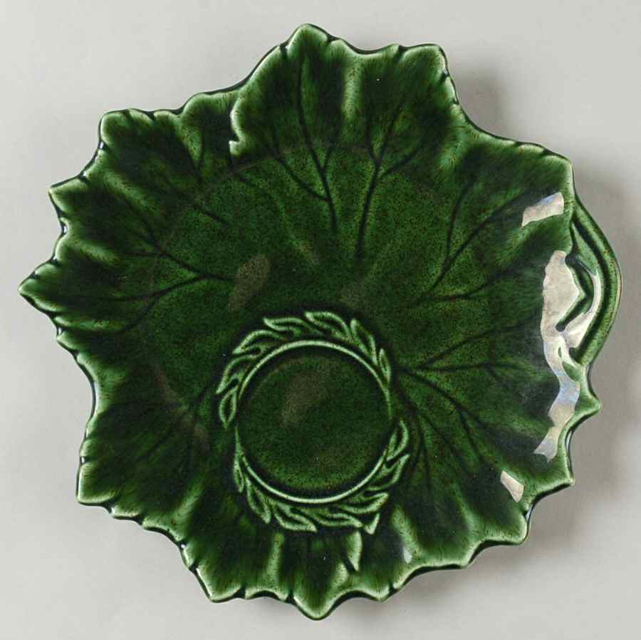 Woodfield Dark Green (Tropic) Plate for Tea & Toast Snack Set by Steubenville-1