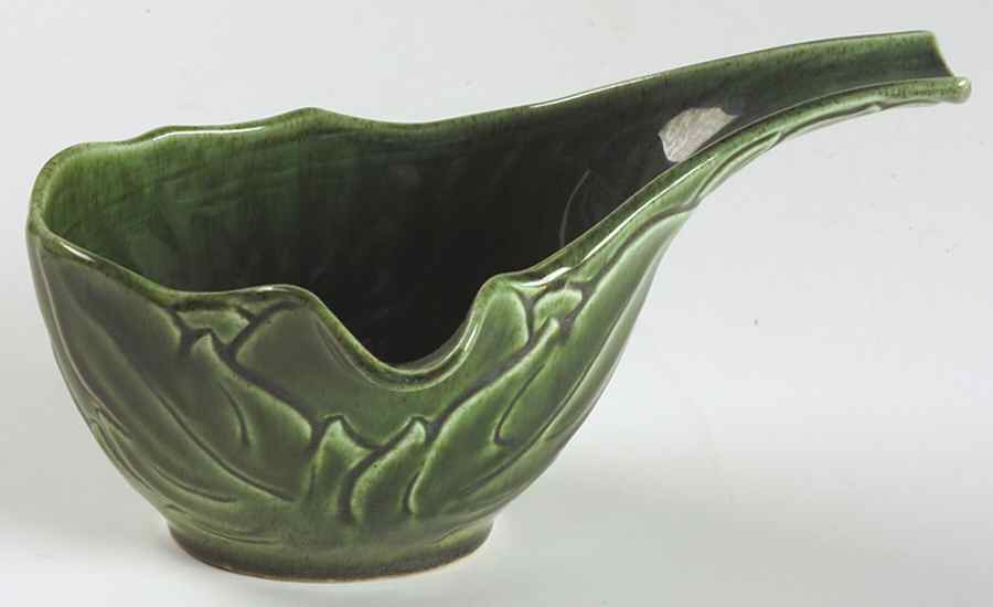 Woodfield Dark Green (Tropic) Gravy Boat by Steubenville-1