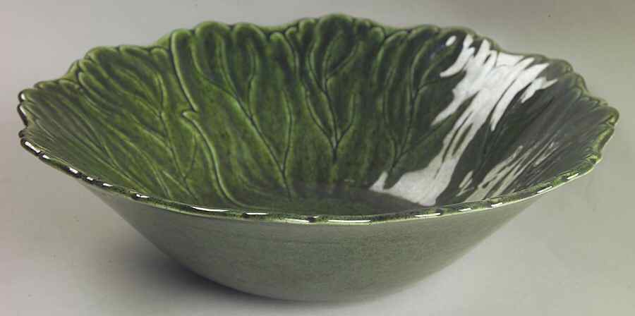 Woodfield Dark Green (Tropic) 11" Large Salad Serving Bowl by Steubenville-1