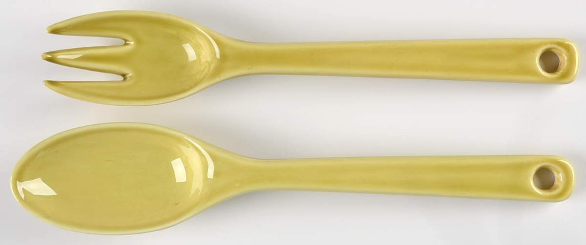 Woodfield Golden Fawn 2 Piece Salad Set, Solid Piece by Steubenville-1