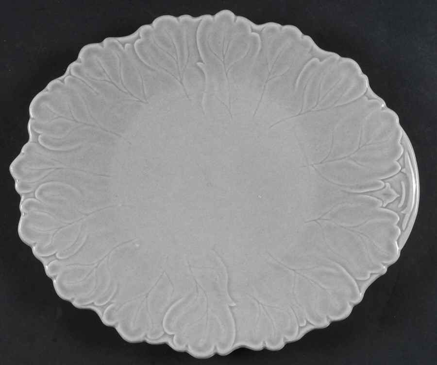 Woodfield Dove Gray 13" Oval Serving Platter by Steubenville-1