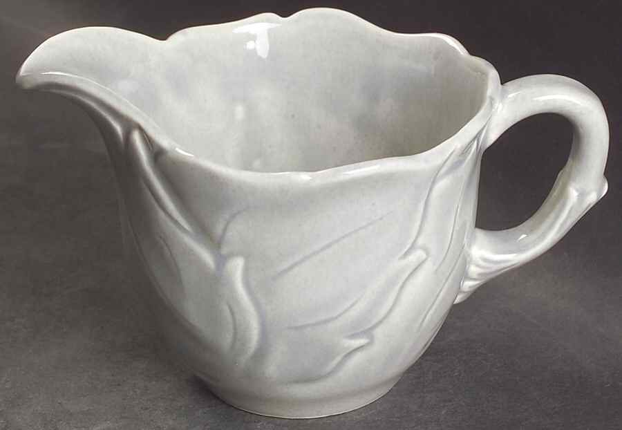 Woodfield Dove Gray Flat Creamer by Steubenville-1