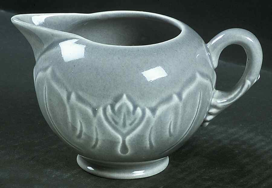 Woodfield Dove Gray Footed Creamer by Steubenville-1