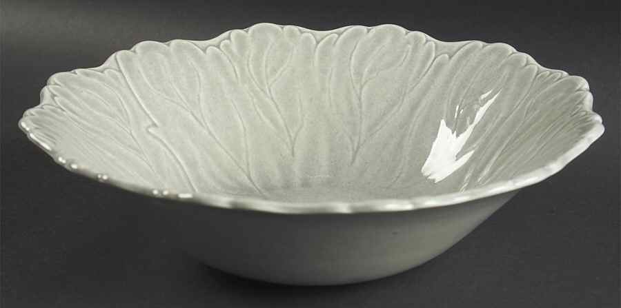 Woodfield Dove Gray 11" Large Salad Serving Bowl by Steubenville-1