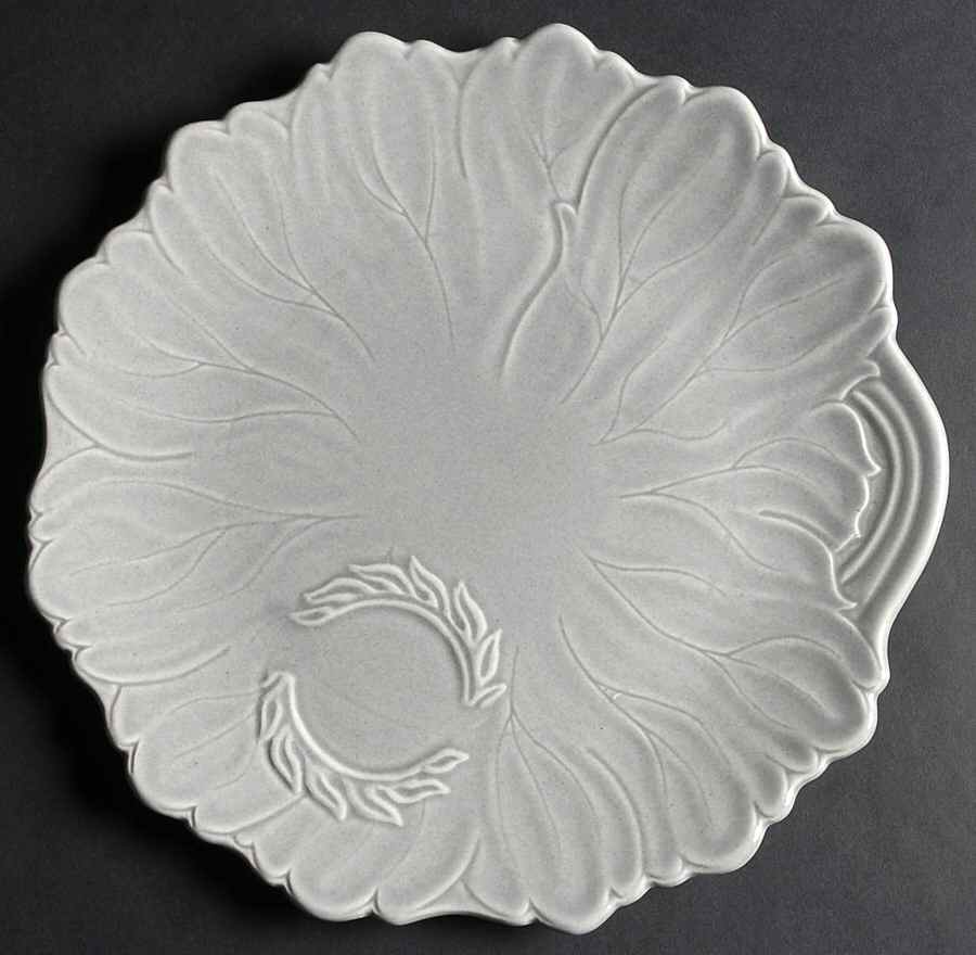 Woodfield Dove Gray Plate for Video Snack Set by Steubenville-1