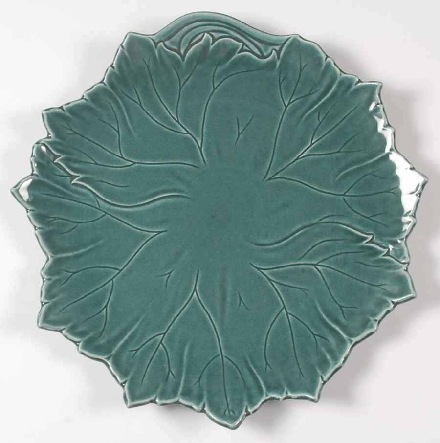 Woodfield Seafoam Green (Jungle) 13" Chop Plate (Round Platter) by Steubenville-1