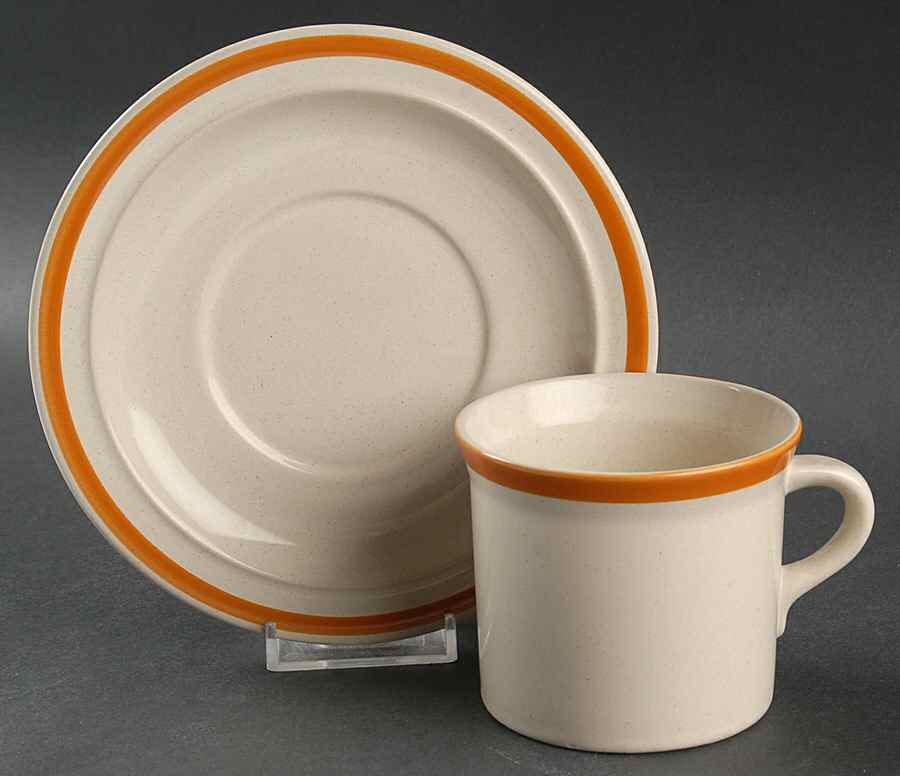 Pamela Flat Cup & Saucer Set by Stonecrest (JI)-1