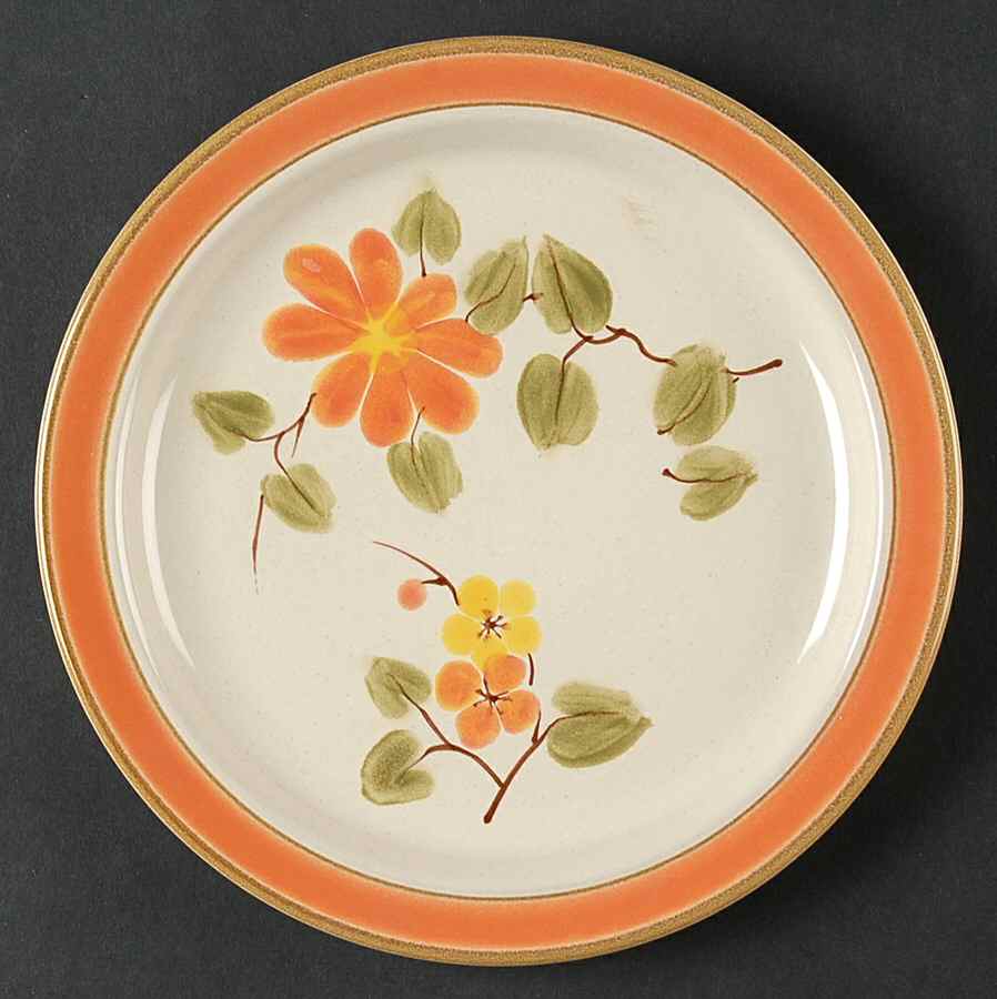 Peach Blossoms Salad Plate by Stonecrest (JI)-1