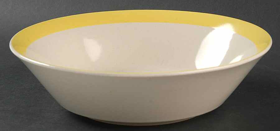 Sandpebbles Yellow 9" Round Vegetable Bowl by Stonecrest (JI)-1