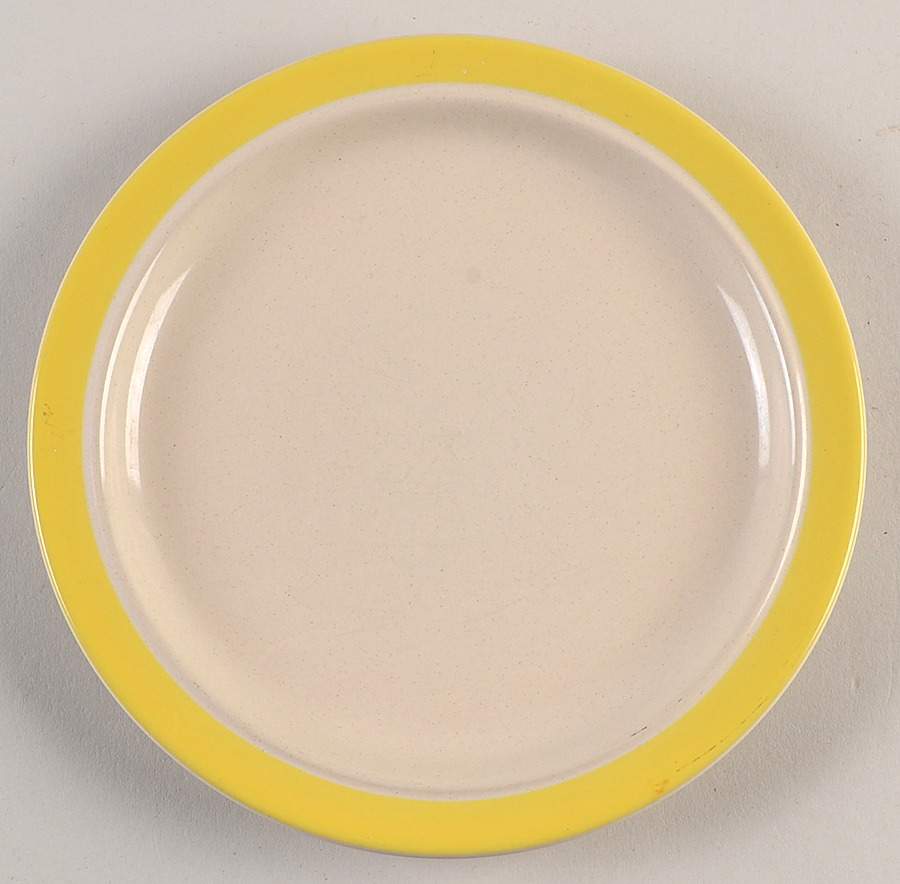 Sandpebbles Yellow Salad Plate by Stonecrest (JI)-1