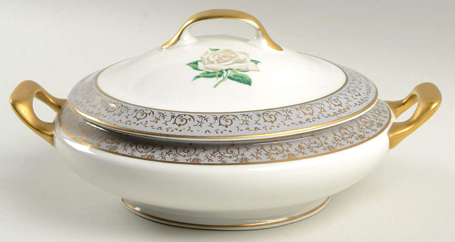 Chantilly Gray Round Covered Vegetable by Stradford-1