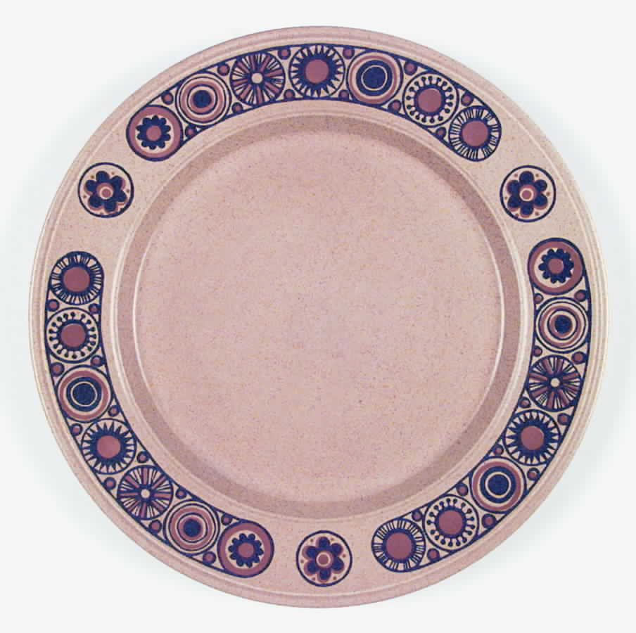 Bacchus (Green, Mustard) Dinner Plate by Staffordshire Pottery-1