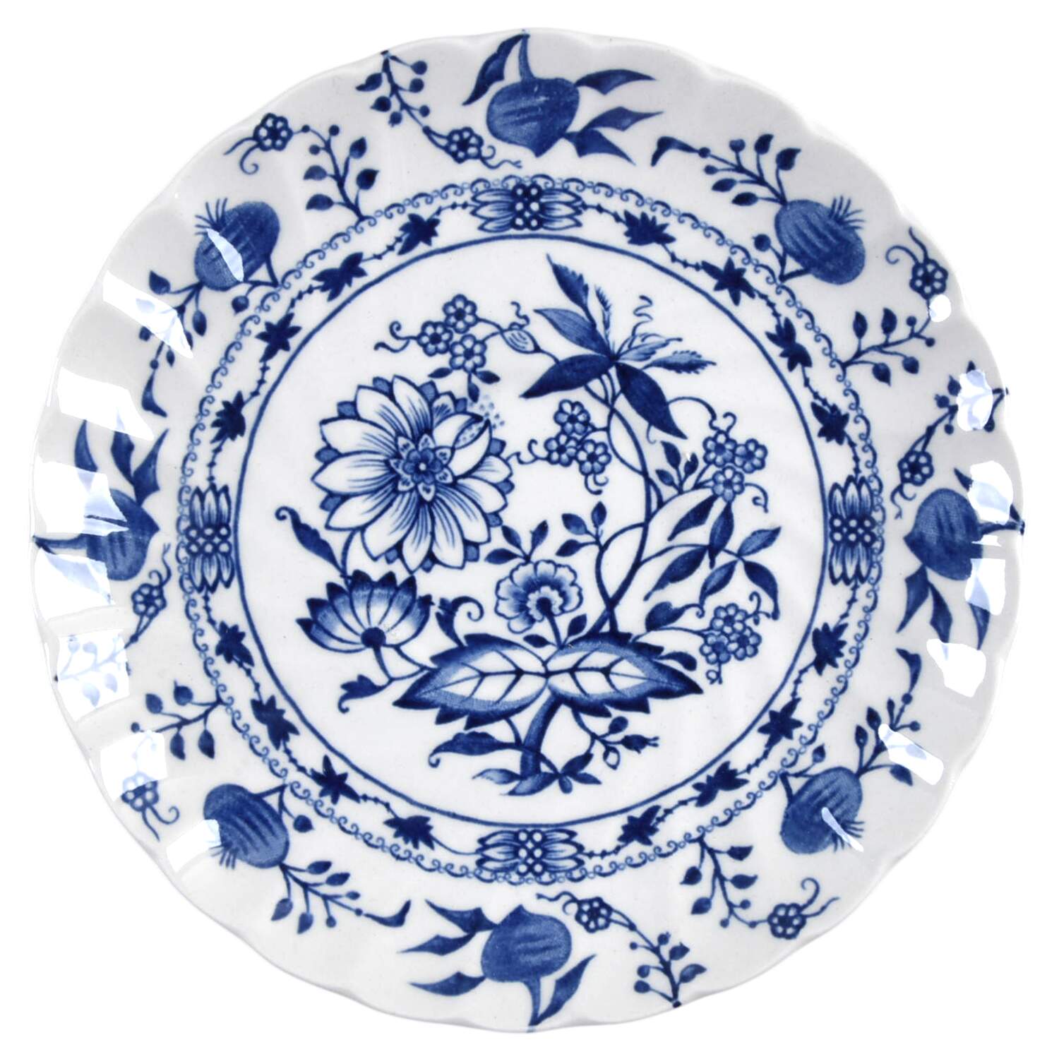 Blue Lily Saucer by Staffordshire-1