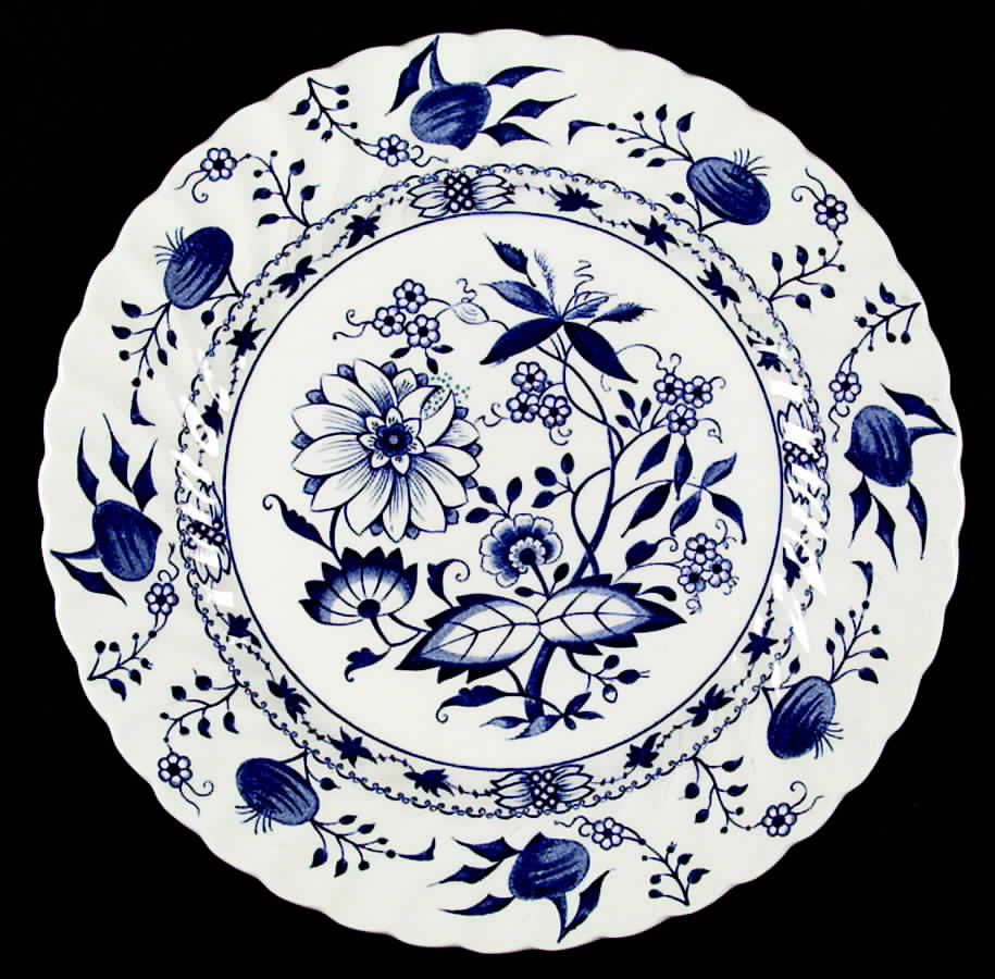 Blue Lily Dinner Plate by Staffordshire-1