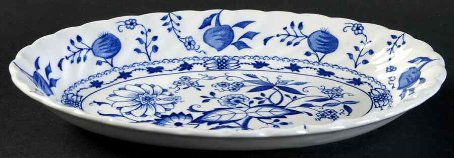 Blue Lily Relish/Gravy Underplate by Staffordshire-1