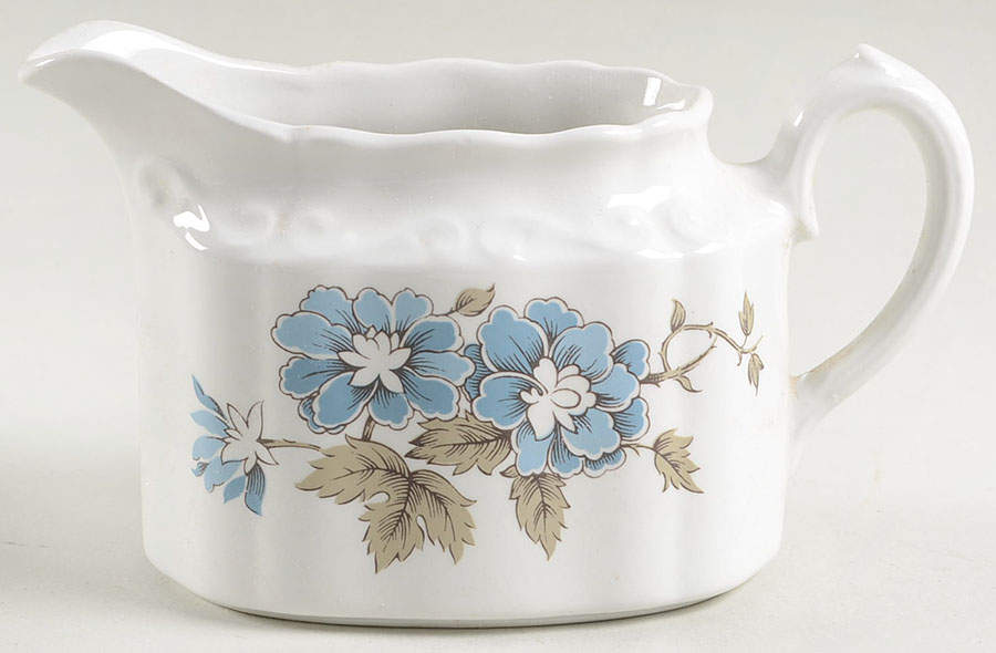 Blossomtime Blue Creamer by Staffordshire-1
