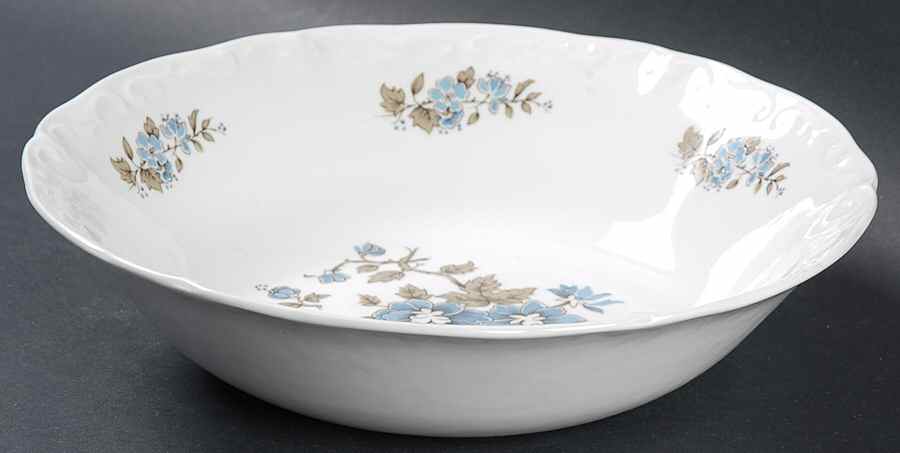 Blossomtime Blue 8" Round Vegetable Bowl by Staffordshire-1