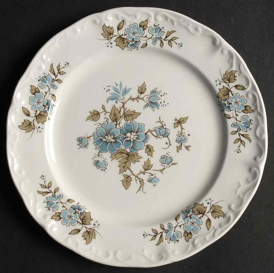Blossomtime Blue Bread & Butter Plate by Staffordshire-1