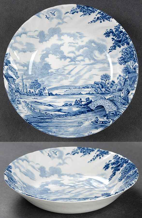 Bluebrook Fruit/Dessert (Sauce) Bowl by Staffordshire-1