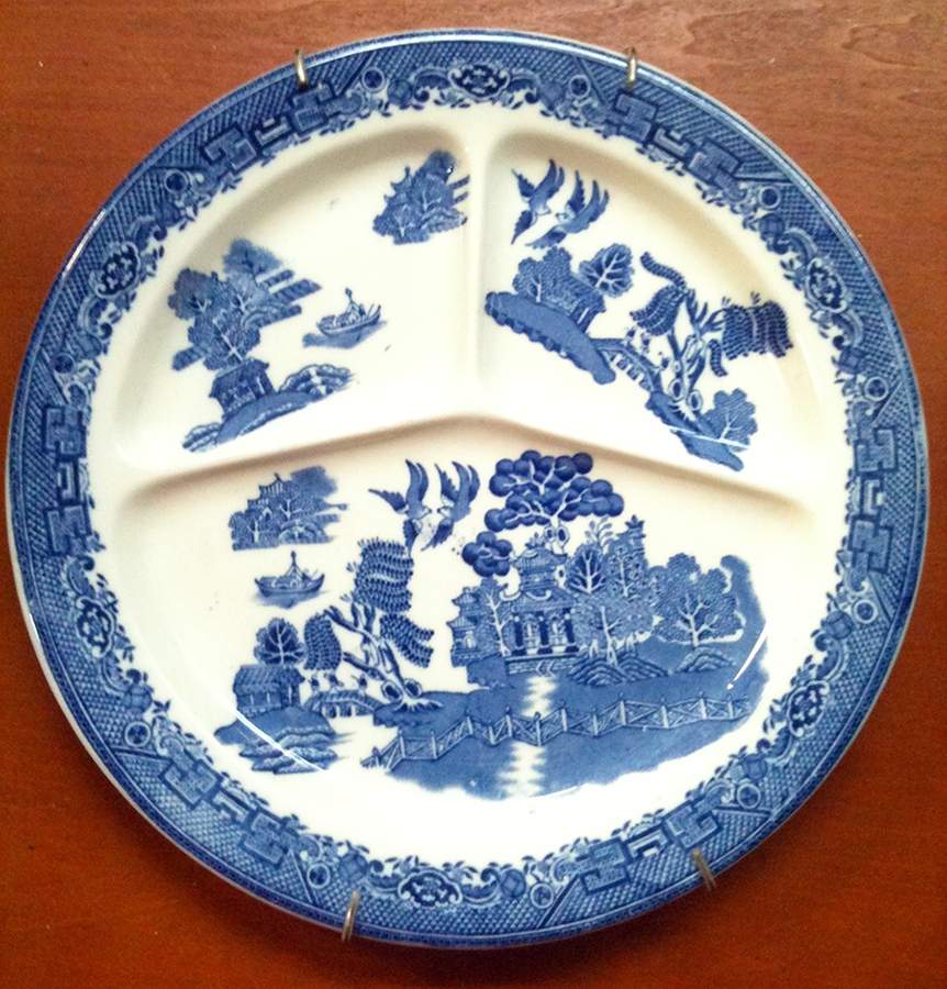 Blue Willow Grill Plate by Staffordshire-1