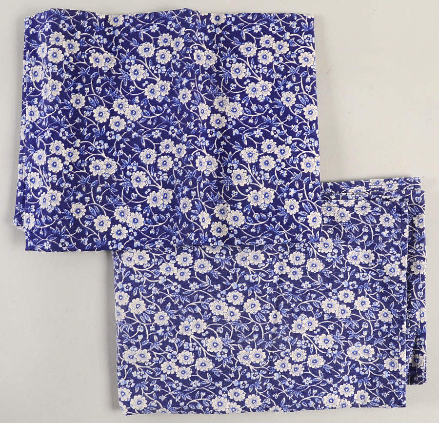 Calico Blue (Burleigh Stamp) (Set of 2) Tea Towels by Staffordshire-1