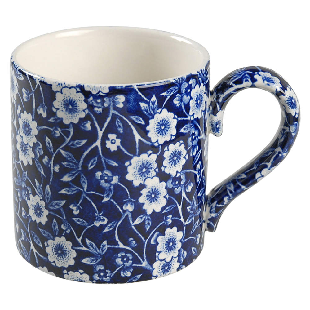 Calico Blue (Burleigh Stamp) Mug by Staffordshire-1