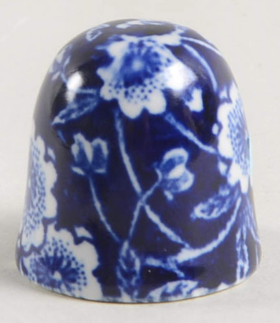 Calico Blue (Burleigh Stamp) Candle Snuffer by Staffordshire-1