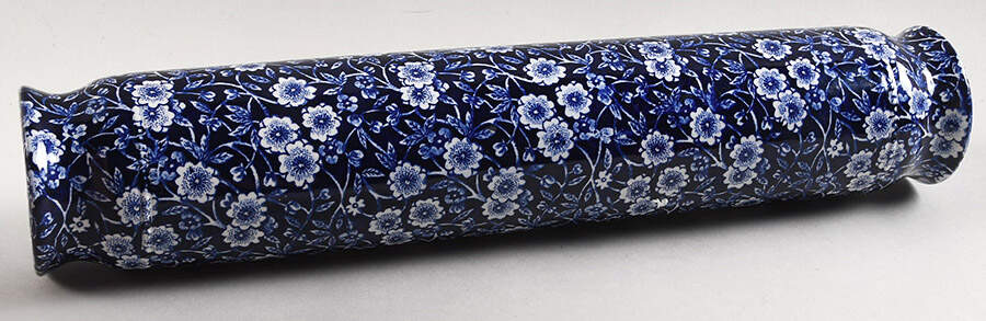 Calico Blue (Burleigh Stamp) Rolling Pin by Staffordshire-1