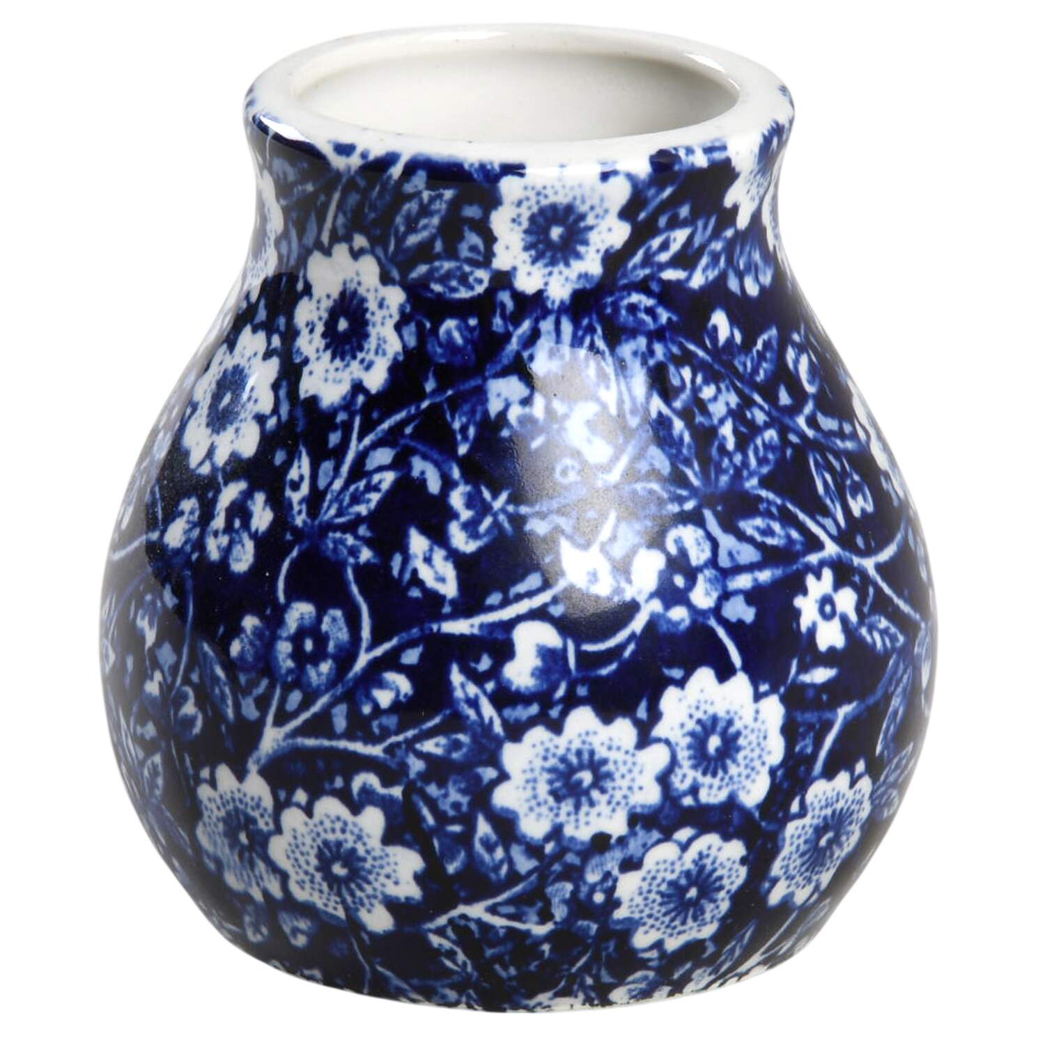 Calico Blue (Burleigh Stamp) Marmalade No Lid by Staffordshire-1