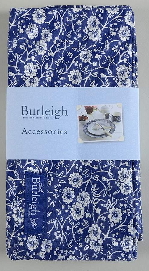 Calico Blue (Burleigh Stamp) (Set of 3) Tea Towels by Staffordshire-1