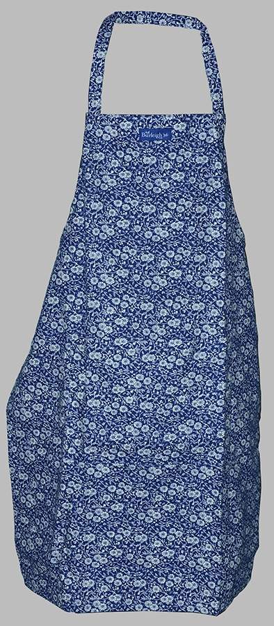Calico Blue (Burleigh Stamp) Cloth Kitchen Apron by Staffordshire-1