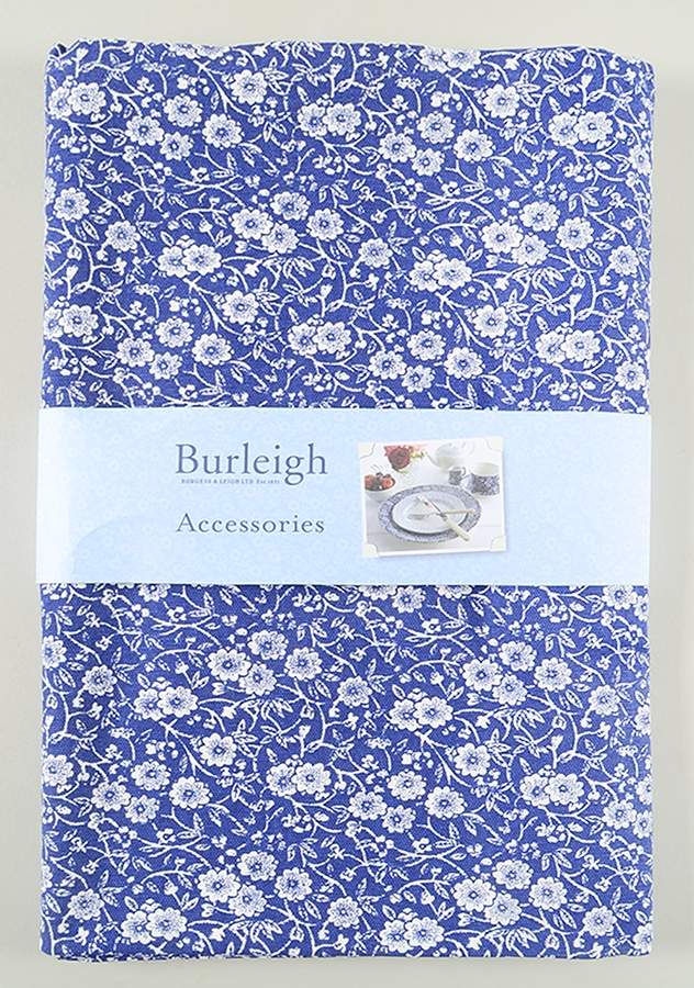 Calico Blue (Burleigh Stamp) 54" Square Tablecloth by Staffordshire-1